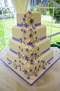 blossom cascade wedding cake